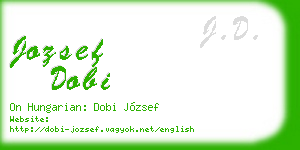 jozsef dobi business card
